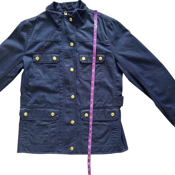 J. Crew Jacket Womens XS Relaxed Boyfriend Field Utility Pockets Gold Buttons - Picture 6 of 16